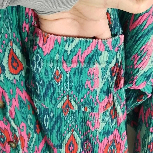 {Anthropologie} Savanna Jane Womens Button Up Courdoroy Shirt or Shacket - Picture 9 of 16